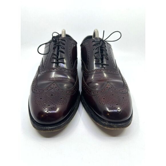 Florsheim Other - Florsheim Wingtip Oxford Mens 10 D Burgundy‎ Good Leather Brogue Made in USA